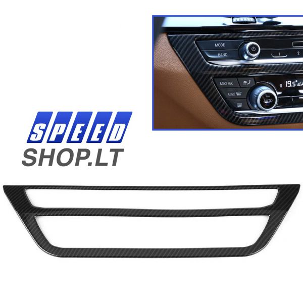 BMW 5 (G30-G31) klimato kontrolės Carbon apdaila
